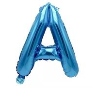 Palloncino a forma di lettera in pellicola, 40 cm, per matrimonio, felice, compleanno, feste, colore blu A