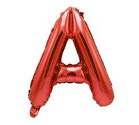 Palloncino a forma di lettera in pellicola, 40 cm, per matrimonio, felice, compleanno, feste, colore rosso A
