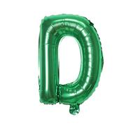 Palloncino a forma di lettera in pellicola, 40 cm, per matrimonio, felice, compleanno, feste, colore verde D