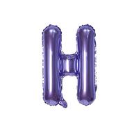 Palloncino a forma di lettera in pellicola, 40 cm, per matrimonio, felice, compleanno, feste, decorazione viola-H