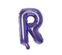 Palloncino a forma di lettera in pellicola, 40 cm, per matrimonio, felice, compleanno, feste, decorazione viola