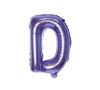 Palloncino a forma di lettera in pellicola, 40 cm, per matrimonio, felice, compleanno, feste, decorazione viola-D