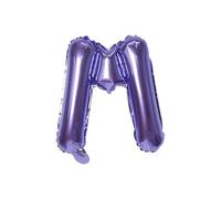 Palloncino a forma di lettera in pellicola, 40 cm, per matrimonio, felice, compleanno, feste, decorazione lila-M