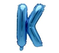 Palloncino a forma di lettera K blu 40 cm - Palloncino con lettere decorative per feste di matrimonio, compleanno, Capodanno, regalo, bambino, pubblicità, vetrina, nome, parola, celebrazione