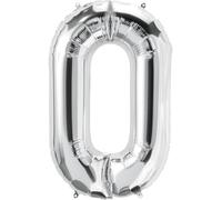 Palloncino a forma di lettera O, argento, circa 80 cm, con lettere decorative, per gonfiare l'aria, matrimonio, compleanno, Capodanno, regalo, bambino, pubblicità, vetrina, scatola fotografica, nome