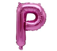Palloncino a forma di lettera P, rosa, 40 cm, con lettere decorative, per riempire l'aria, matrimonio, compleanno, Capodanno, regalo, bambino, pubblicità, vetrina, nome, parola, celebrazione