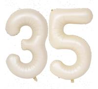 Palloncino a forma di numeri da 40 pollici, 35, con numero 35, con numeri a elio, per donna, 35, compleanno, decorazione per feste, anniversari, feste, volare con elio