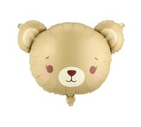 Palloncino a forma di orso, 56 x 40 cm, color crema, per baby shower e feste per bambini