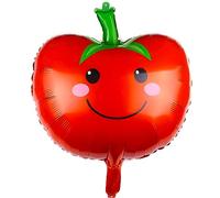 Palloncino a forma di pomodoro, circa 55 x 69,5 cm, grande palloncino decorativo per feste a tema alimentare, compleanni, eventi, celebrazioni, feste per bambini e molto altro ancora