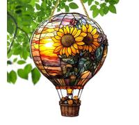 Palloncino Aerostatico - Palloncino Solare Bidimensionale Decorazione Esterna - Luce Colorata Resistente alle intemperie e sbiadimento per terrazza giardino finestra esterna