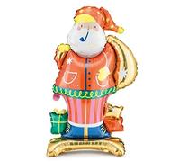 PartyDeco Palloncino alluminio Babbo Natale 63 x 106 cm Multicolore