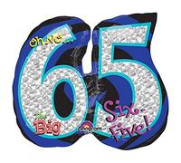 Palloncino Anagramma 2834901 OH NO It's My Birthday 65, 27", multicolore