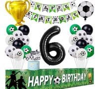 Palloncino Calcio 6 anni Compleanno Palloncini Compleanno Calcio 6 anni Ragazzo Calcio 6 anni Compleanno Decorazione 6 anni Compleanno Bambini Palloncino Elio 6 anni Compleanno Ragazzo