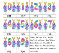 Palloncino Compleanno Baby Shower Dinosaur / Sirena / Corona / Fiocco Di Neve