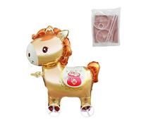 Palloncino con cavallo che cammina - Palloncino con cavallo 50x50x15 cm | a dondolo 3D Capodanno Compleanno Laurea Giocattolo per bambini Outdoor Indoor Celebration Fun 2026