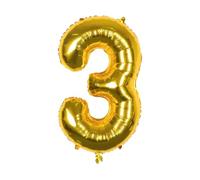 Palloncino con numeri da 101 cm, 1 palloncino grande in lamina d'oro e argento, 101 cm, colore viola lavanda, per bambini, ragazzi, ragazze, decorazione per feste di 6° compleanno (oro, 3)