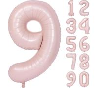Palloncino con numeri rosa 40 pollici, numero 9, palloncini rosa per ragazze, palloncini per il 9° compleanno, palloncini rosa in elio, palloncini in mylar, palloncino per decorazione di compleanno