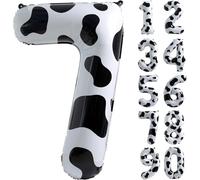 Palloncino con numero 7 a forma di mucca, decorazioni per il compleanno, 40 pollici, numeri 7, palloncino, tema Cowgirl, palloncini con numeri per la festa di compleanno del 7° anno, decorazioni per