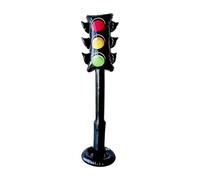 Palloncino con segnale stradale: materiale in PVC gonfiabile, design con schermo a piedi, luci colorate, base ponderata, ideale per decorazione di eventi scolastici, celebrazioni e