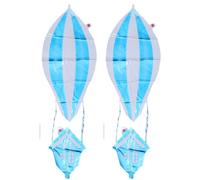 Palloncino Decorativo a Forma di Mongolfiera, 2 Pezzi, Alluminio | Blu, per Decorazione e Photo Shoot, Finitura Curata, Buona Tenuta e Uso come Sfondo Fotografico