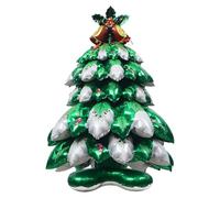 Palloncino decorativo di Natale - Grande pallone per albero di Natale in piedi in tre dimensioni 4D, accessorio per ornamento gonfiabile festivo per festa di festa, decorazione domestica ed eventi