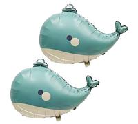 Palloncino di Balena, 2 Pezzi Palloncino Balene Compleanno Bambini, Palloncini Tema Mare, Carino Palloncini in Foil Balena per Feste a Tema Animali Marini, Compleanno, Fotografia Accessori