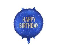 Palloncino Foil Buon Compleanno Blu Oro Palloncino Compleanno PartyDeco Palloncino Compleanno Palloncino Ragazzi Uomini Elio