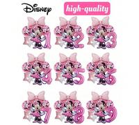 Palloncino foil di Minnie Mouse rosa Disney per decorazione festa di compleanno, accessori per feste di compleanno 1° 2° 3° 4° 5° 6° 7° 8° 9° Tuta rosa 2,Abito rosa 3,Abito rosa 1,Set rosa 6,Abito ros
