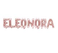 Palloncino FOIL MYLAR ROSA GOLD scritta nome ELEONORA 35 cm 0ZRC