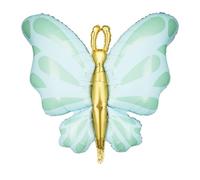 Palloncino gigante a forma di farfalla, 68 x 68 cm, verde menta, per feste di compleanno per ragazze, baby shower e decorazioni per rivelare il genere