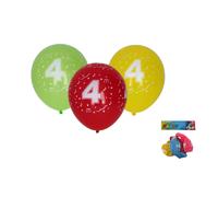 Palloncino Gonfiabile 30cm - Set Da 5 Pezzi, Numero 4