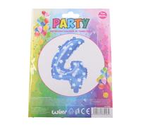 Palloncino Gonfiabile Numero 4 Blu
