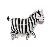 Palloncino grande con zebra, 86 x 78 cm, ideale per feste, compleanni, feste per bambini, riempibile con aria ed elio, palloncino con animali per decorazioni e occasioni, idea decorativa colorata per