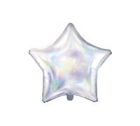 Palloncino in alluminio con stella iridescente, 48 cm, colorato, taglia unica