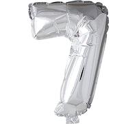 Palloncino in alluminio, H: 41 cm, argento, 7, 1 pezzo