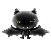 Palloncino in alluminio pipistrello nero - Nero - Taglia Unica