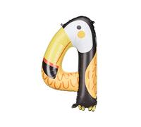 Palloncino in lamina con uccellino tucano numero 4, decorazione per palloncini per il 4° compleanno, palloncini per feste animali, decorazioni safari nella giungla