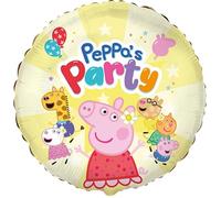 Palloncino in Mylar Peppa Pig Party, 45 cm, Decorazione Festa per Bambini, Multicolore