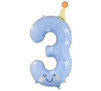 Palloncino in pellicola con numeri da 0 a 9 pastello, 86 cm, graziosa decorazione di compleanno per bambini, decorazione per feste di compleanno per bambini (3)