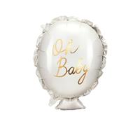 Palloncino in pellicola con scritta Oh Baby 37 x 53 cm - palloncino per elio o aria - palloncino per baby shower baby shower bambino ragazza - palloncino in pellicola come regalo per la nascita -
