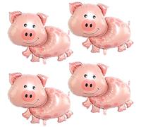 Palloncino in Pellicola Maialino, DKLQXCE 4 Pezzi Decorazioni di Compleanno Maialino, Maialini Da Passeggio Palloncini Gonfiabili Decorazioni per Festa di Maiale Palloncino Giocattolo per Bambini