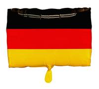 Palloncino in pellicola, motivo bandiera tedesca, decorazione e regalo, dimensioni: 30 x 40 cm, per aria e elio, colore nero, rosso, oro, bandiera della Germania, decorazione per feste