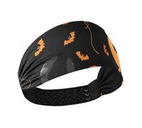 Palloncino in peluche arancione nero Hallowen Raffreddamento fasce morbide per le donne Elastiche testa fasce per il sudore per le donne per Pallavolo Calcio lavaggio viso Palestra cintillos de pelo