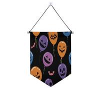 Palloncino in peluche colorato Helloween banner da appendere con asta telescopica banner divertenti per decorazioni per feste da appendere per interni, feste all'aperto per feste per feste