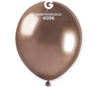 Palloncino lattice cromato 5" Cm. 13 - Confezione 100 pz - Gemar - Rosa Gold