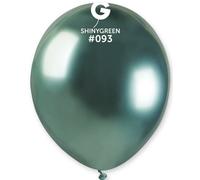 Palloncino lattice cromato 5" Cm. 13 - Confezione 100 pz - Gemar - Shiny Green