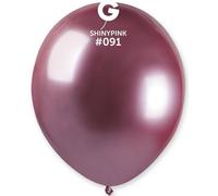 Palloncino lattice cromato 5" Cm. 13 - Confezione 100 pz - Gemar - Shiny Pink