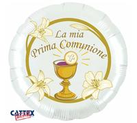 PALLONCINO MAYLAR COMUNIONE, CALICE , PARTY CERIMONIA 28 GIGANTE CM 80