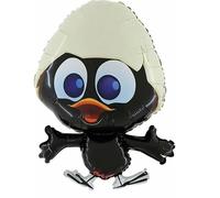 Palloncino Mylar Calimero Nero, Decorativo, 76 cm