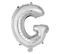Palloncino Mylar Lettera G Argento Grande 40'' 101 cm